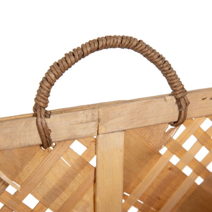Juego de Cestos 32 x 25 x 24 cm Natural (3 Unidades) 4 Juego de Cestos 32 x 25 x 24 cm Natural (3 Unidades) 4