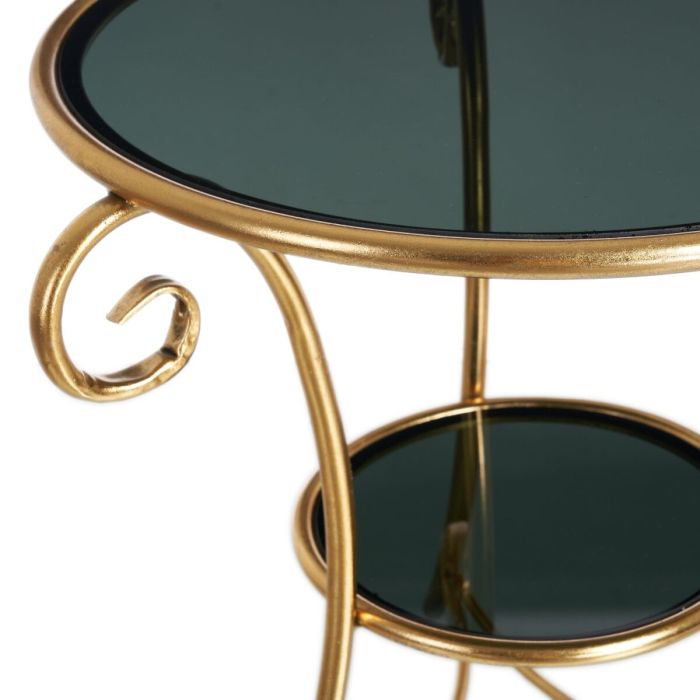 Mesa auxiliar Dorado Cristal Hierro 66 x 60 x 62 cm 5