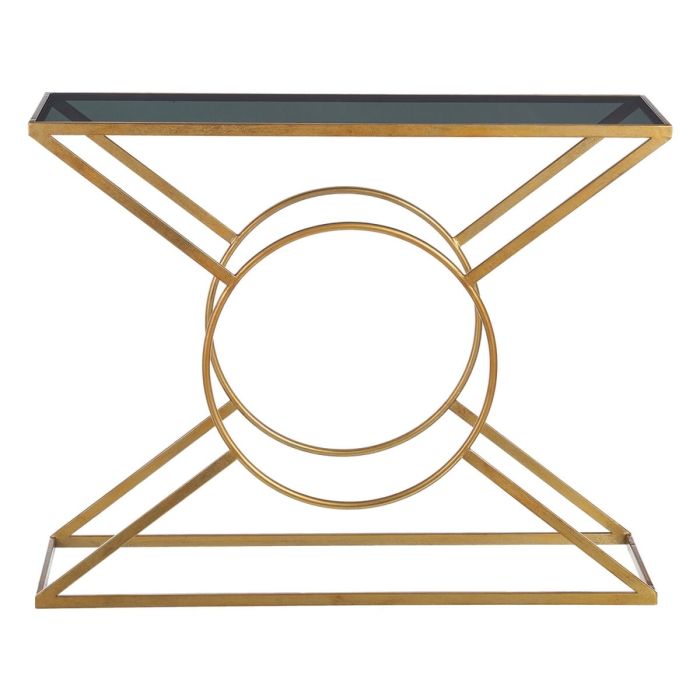 Recibidor 100 x 32 x 78,5 cm Cristal Dorado Metal