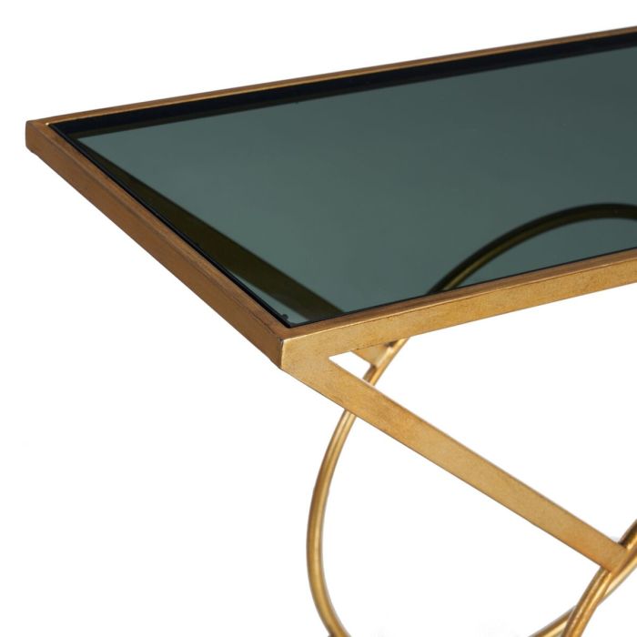 Recibidor 100 x 32 x 78,5 cm Cristal Dorado Metal 5