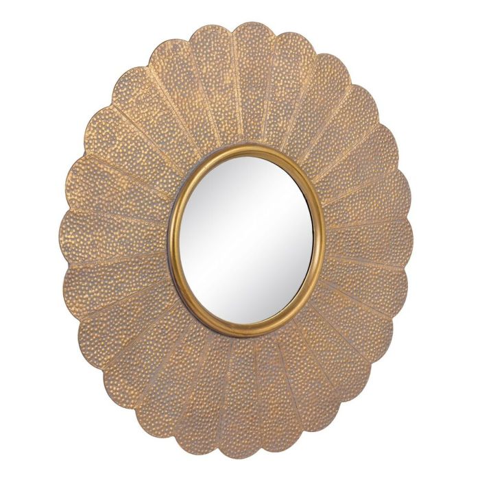 Espejo de pared 86 x 3 x 86 cm Dorado Metal 5
