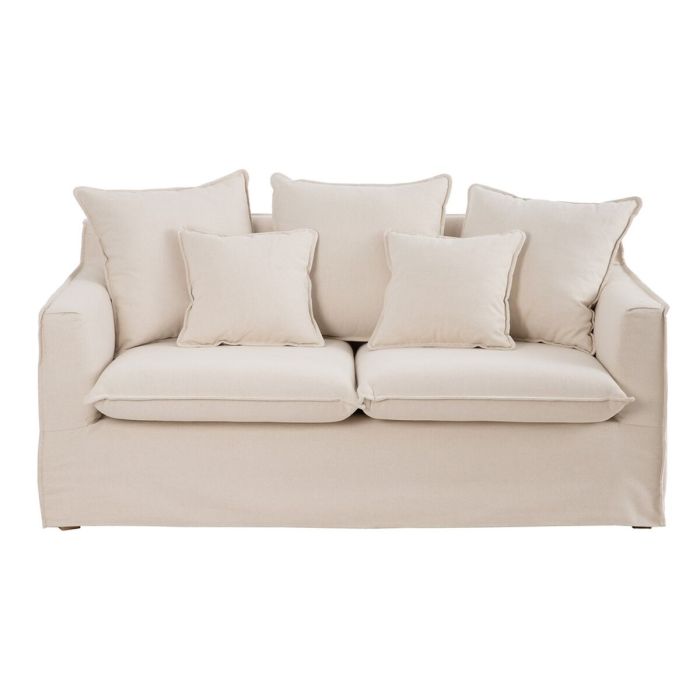 Sofá 177 x 96 x 93 cm Tejido Sintético Beige Sofá 177 x 96 x 93 cm Tejido Sintético Beige