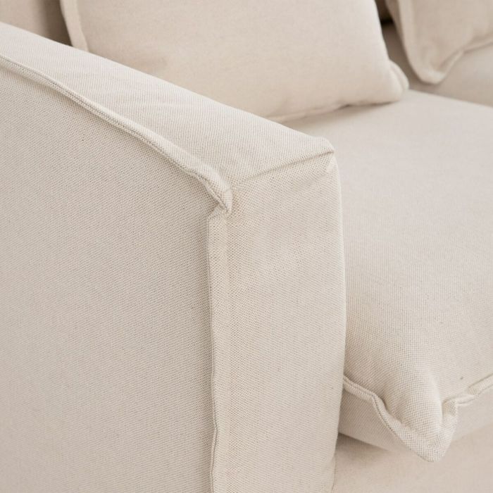 Sofá 177 x 96 x 93 cm Tejido Sintético Beige 6 Sofá 177 x 96 x 93 cm Tejido Sintético Beige 6