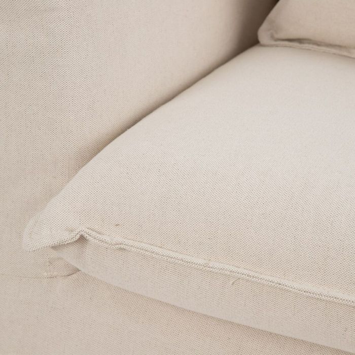 Sofá 177 x 96 x 93 cm Tejido Sintético Beige 4 Sofá 177 x 96 x 93 cm Tejido Sintético Beige 4