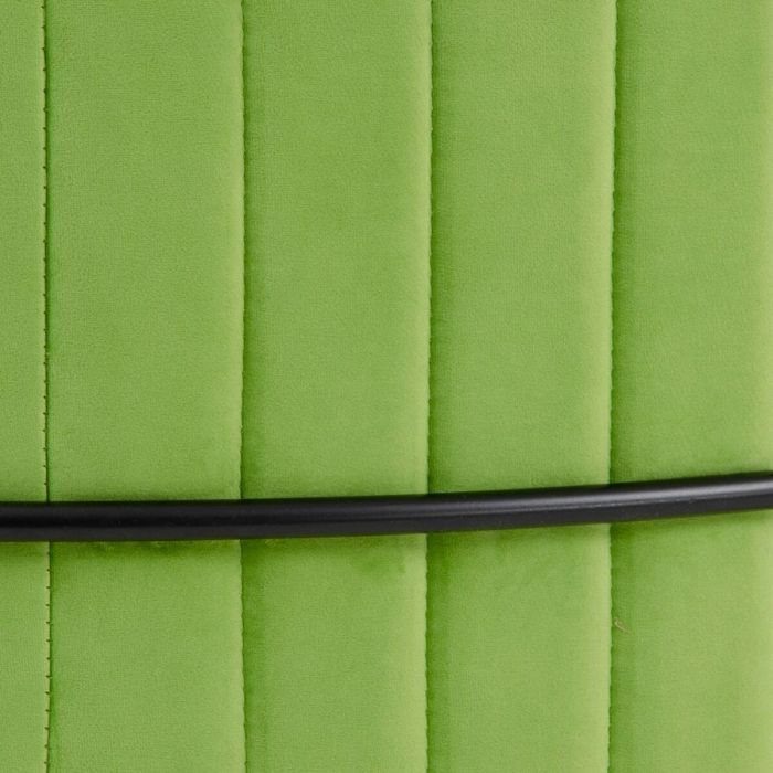 Puff 80 x 80 x 46 cm Tejido Sintético Metal Verde 2