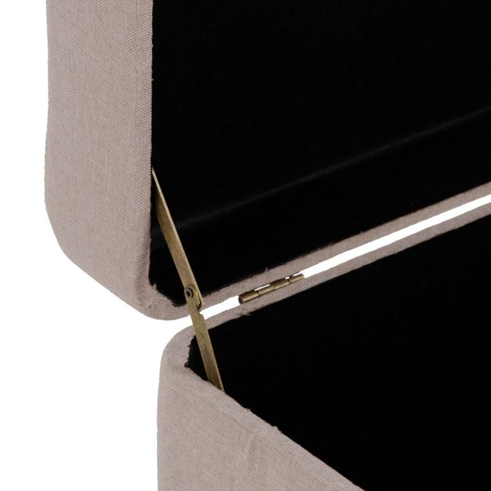 Baúl 82 x 42 x 44 cm Tejido Sintético Metal 3 Baúl 82 x 42 x 44 cm Tejido Sintético Metal 3