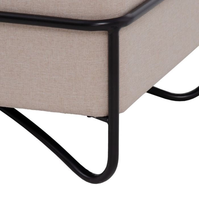 Baúl 82 x 42 x 44 cm Tejido Sintético Metal 1 Baúl 82 x 42 x 44 cm Tejido Sintético Metal 1