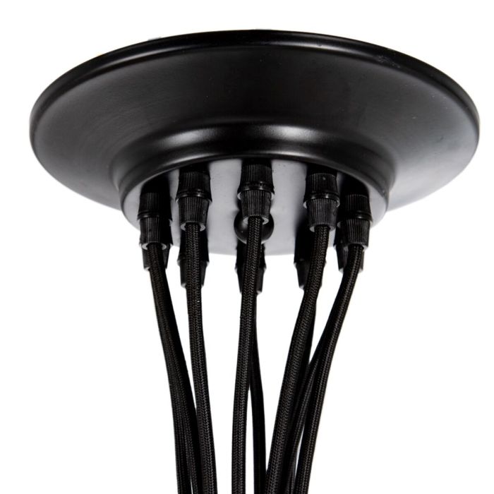 Lámpara de Techo 91 x 60 x 155 cm Cristal Negro Metal Moderno 1