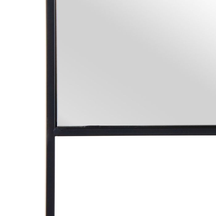 Espejo de pared 60 x 2,5 x 90 cm Negro Metal 4