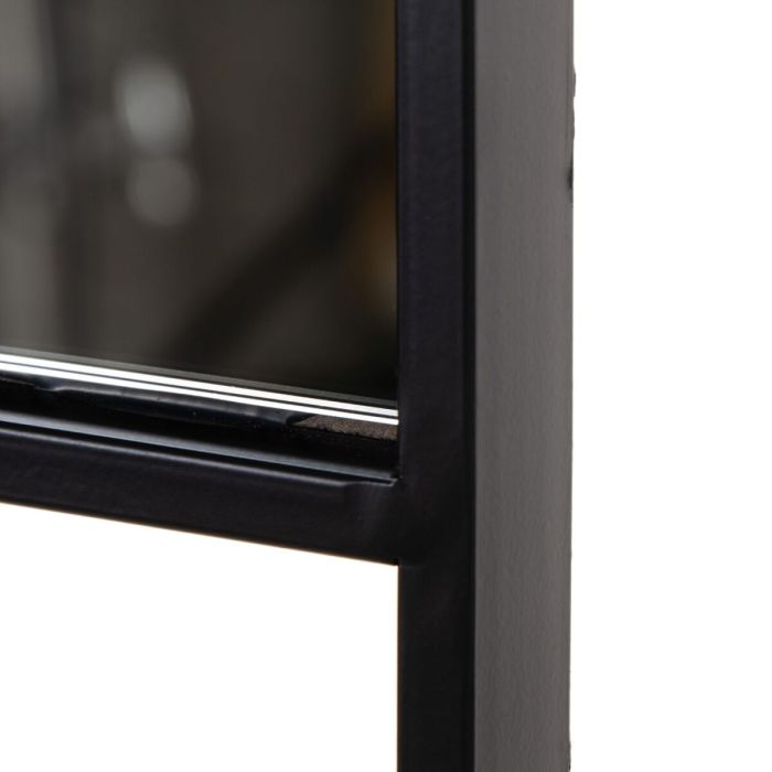 Espejo de pared 60 x 2,5 x 90 cm Negro Metal 1