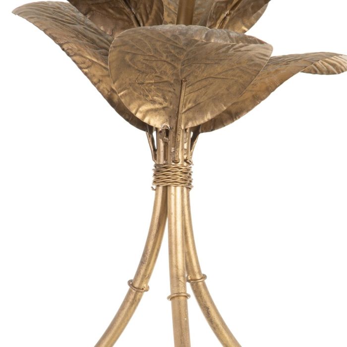 Mesa auxiliar Cristal Dorado Metal 60 x 60 x 45 cm 4 Mesa auxiliar Cristal Dorado Metal 60 x 60 x 45 cm 4