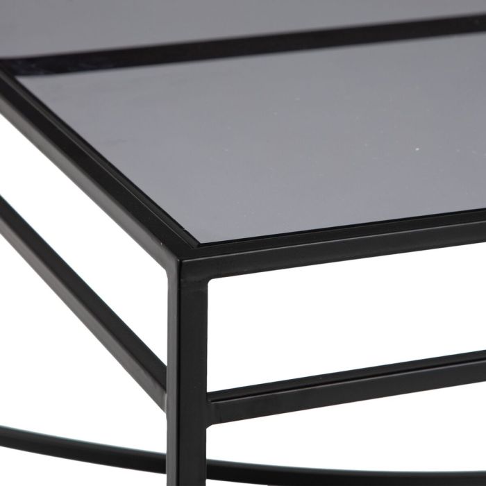 Mesa de Centro 100 x 60 x 45,5 cm Cristal Metal 4