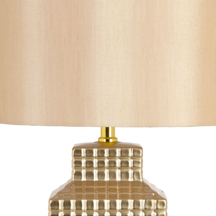 Lámpara de mesa Dorado Algodón Cerámica 60 W 220 V 240 V 220-240 V 32 x 32 x 40 cm 8
