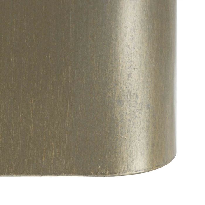 Mesa auxiliar Cristal Negro Dorado Metal 40 x 40 x 45 cm 1