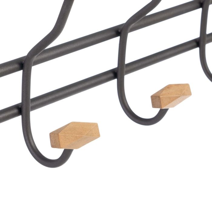 Perchero de Pared 60 x 8,5 x 17,5 cm Metal 2 Perchero de Pared 60 x 8,5 x 17,5 cm Metal 2