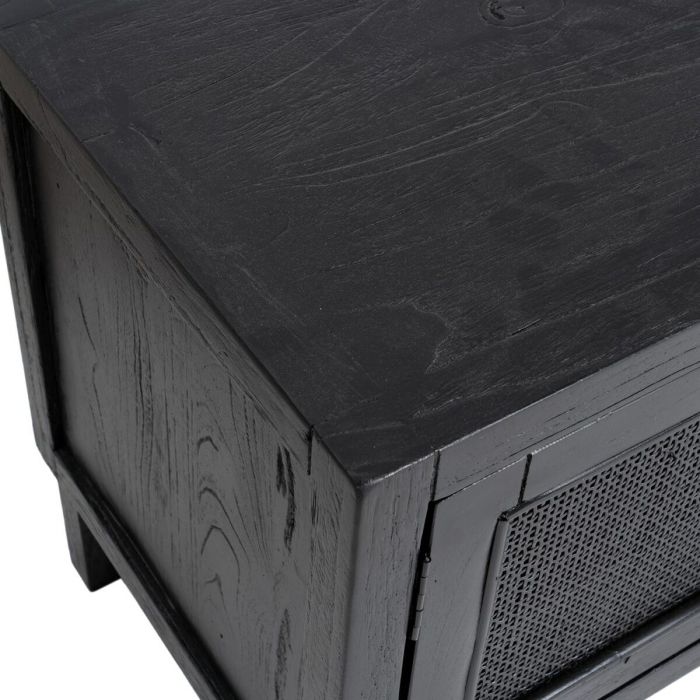 Mueble de TV SHADOW Negro madera de mindi 150 x 40 x 55 cm 5