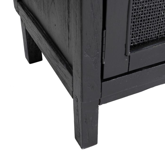 Mueble de TV SHADOW Negro madera de mindi 150 x 40 x 55 cm 2