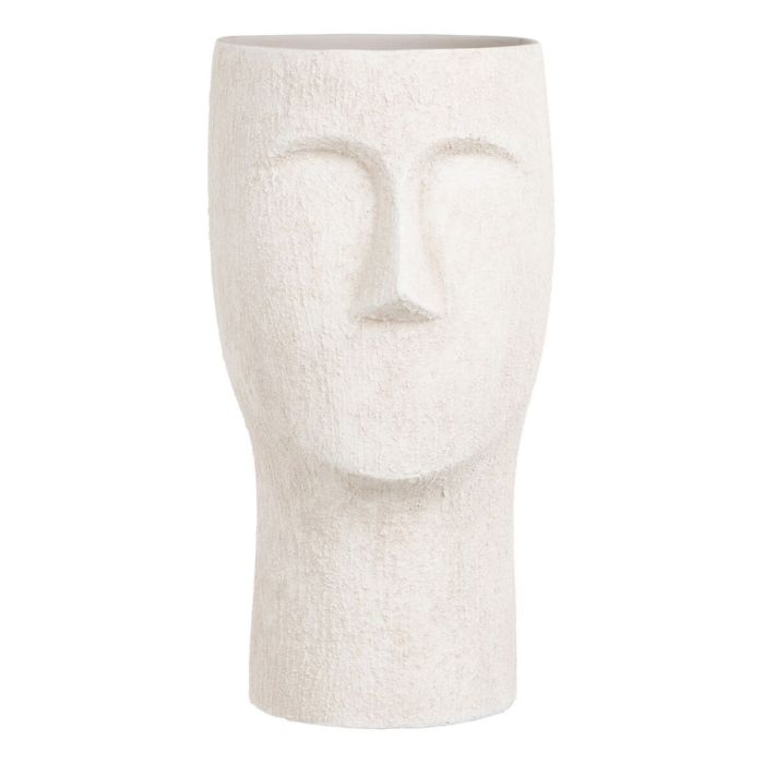 Macetero Cerámica Crema 23 x 23 x 36 cm Macetero Cerámica Crema 23 x 23 x 36 cm