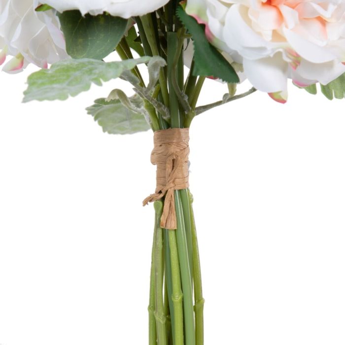 Ramo Blanco Verde Rosas 20 x 23 x 41 cm 1