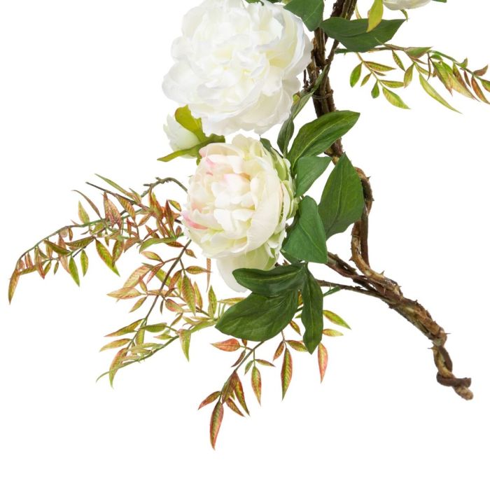 Flores Decorativas 160 x 30 x 24 cm Blanco Peonía 1