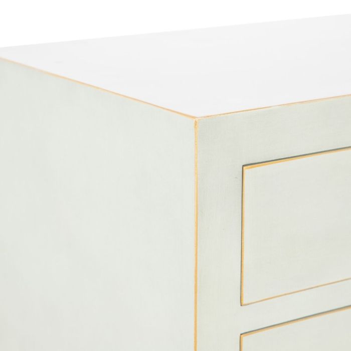 Mesita de Noche 44 x 34 x 77 cm Madera Verde Claro DMF 5 Mesita de Noche 44 x 34 x 77 cm Madera Verde Claro DMF 5