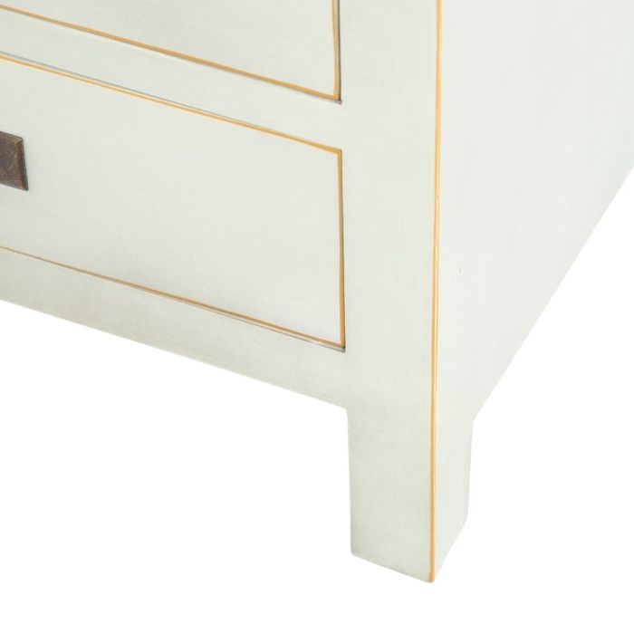 Mesita de Noche 44 x 34 x 77 cm Madera Verde Claro DMF 1 Mesita de Noche 44 x 34 x 77 cm Madera Verde Claro DMF 1