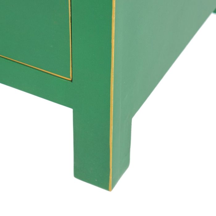 Mesita de Noche 44 x 34 x 77 cm Madera Verde DMF 1 Mesita de Noche 44 x 34 x 77 cm Madera Verde DMF 1