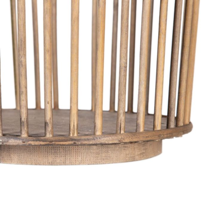 Juego de Cestos 42 x 42 x 69 cm Natural Bambú (2 Piezas) 1