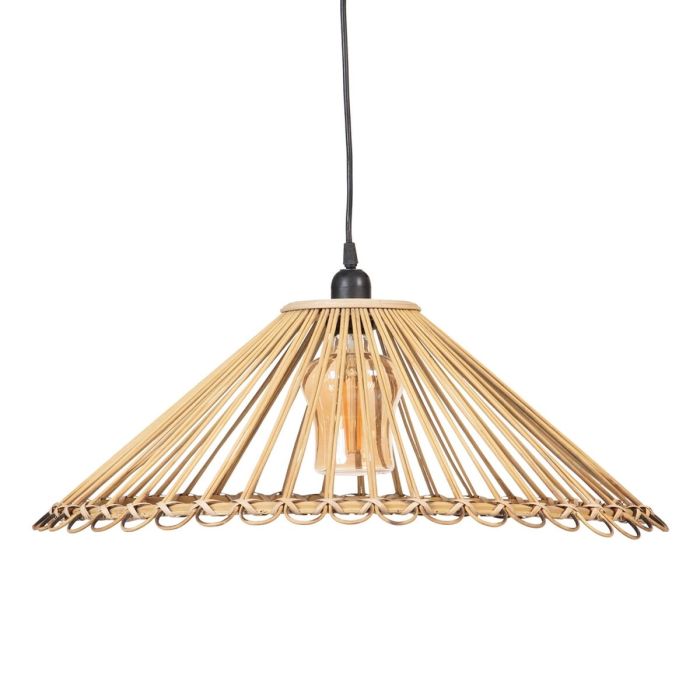 Lámpara de Techo 57 x 57 x 20,5 cm Natural Bambú (2 Unidades) 9