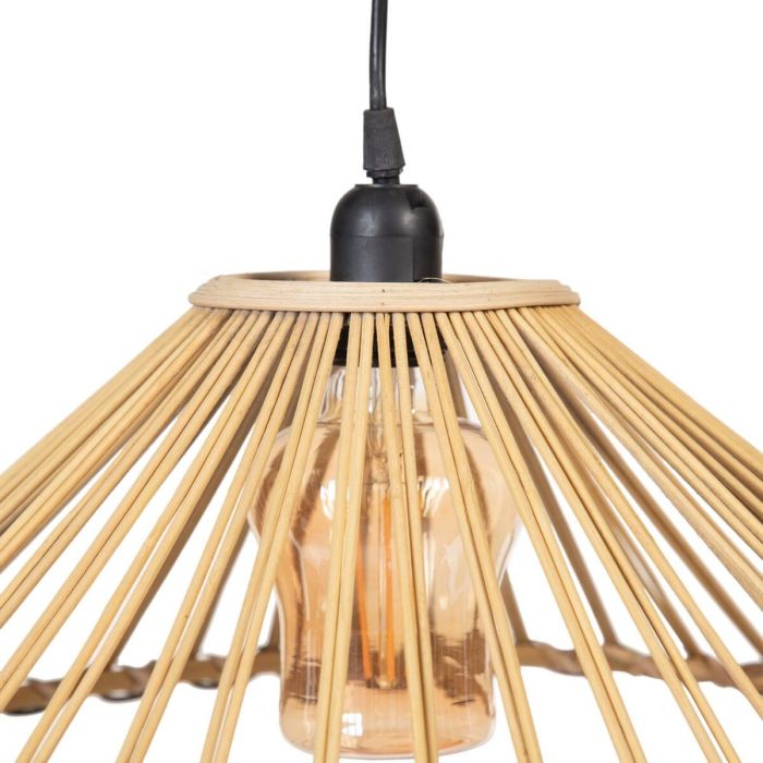 Lámpara de Techo 57 x 57 x 20,5 cm Natural Bambú (2 Unidades) 6