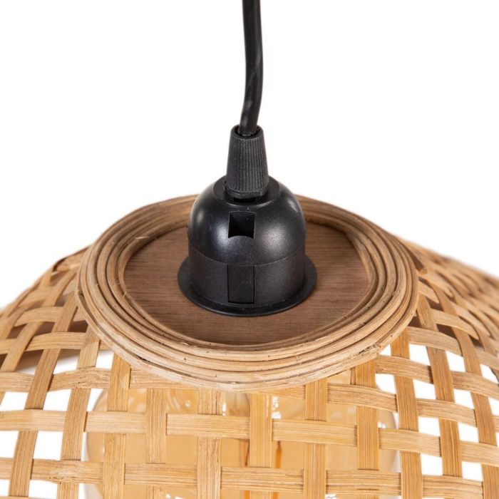 Lámpara de Techo 55 x 55 x 20 cm Natural Bambú 4
