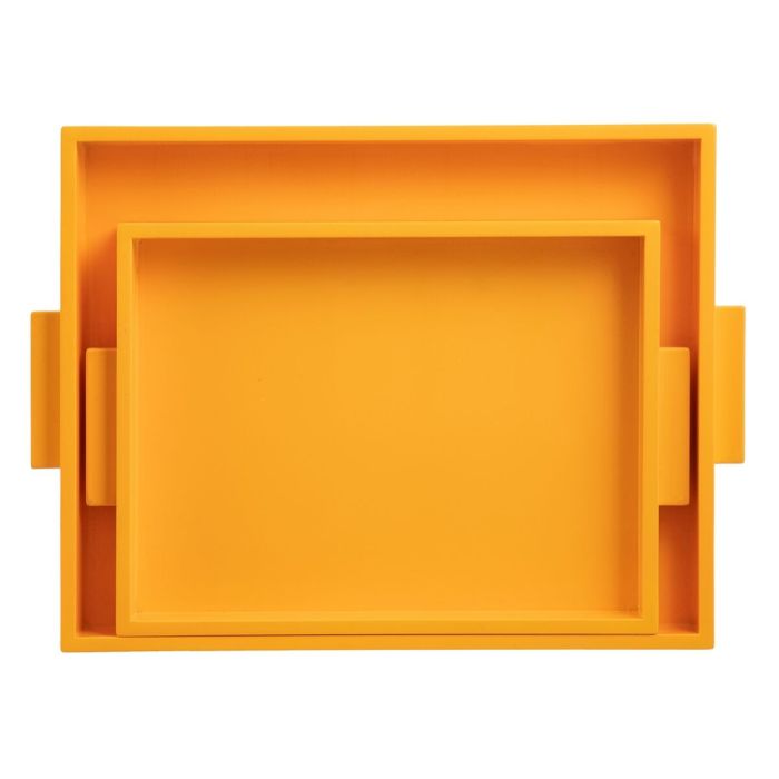 Bandeja 45 x 33 x 4,5 cm Amarillo DMF (2 Unidades) 1 Bandeja 45 x 33 x 4,5 cm Amarillo DMF (2 Unidades) 1