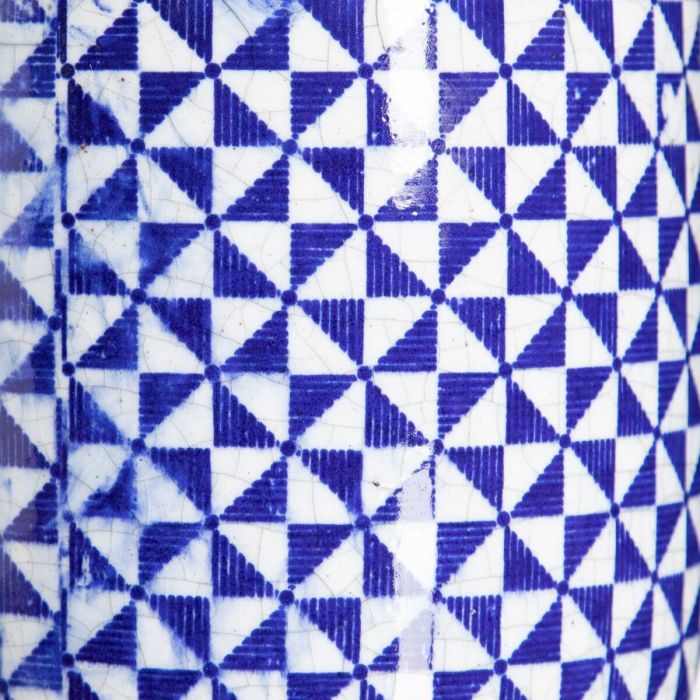 Set de Maceteros Azul Terracota 19 x 19 x 17 cm Redondo (2 Unidades) 2