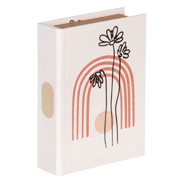 Caja Decorativa Flores Lona 24 x 18 x 6 cm DMF (2 Piezas) 6