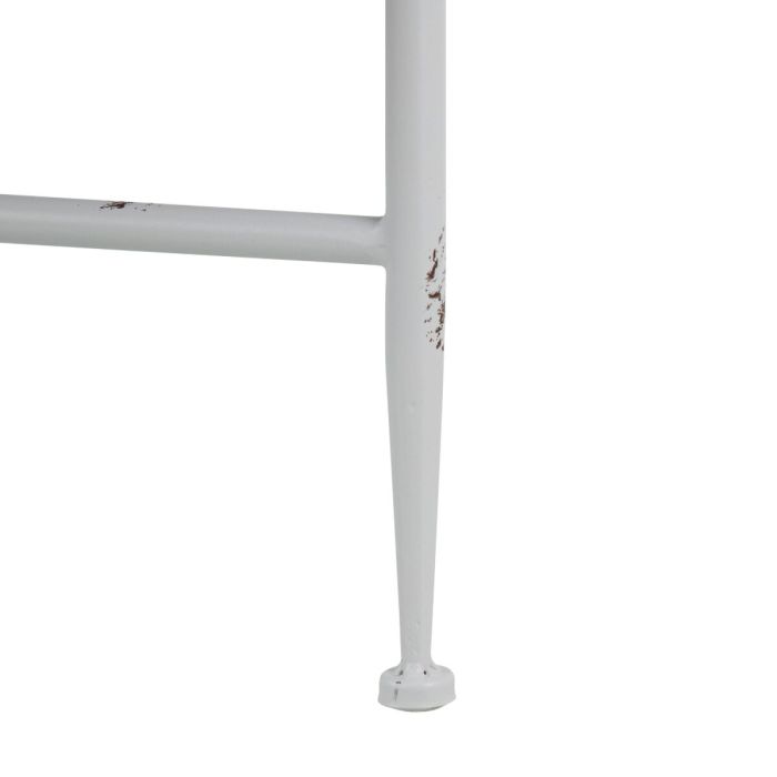 Mesa auxiliar 50 x 50 x 53,5 cm Metal Blanco 2