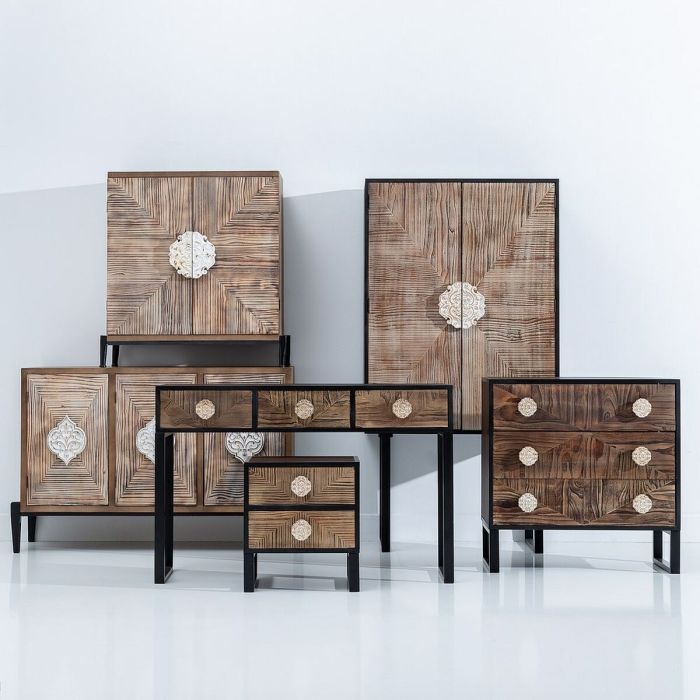 Cajonera BROWNIE Marrón oscuro Madera de abeto 80 x 35 x 80 cm Madera MDF 7