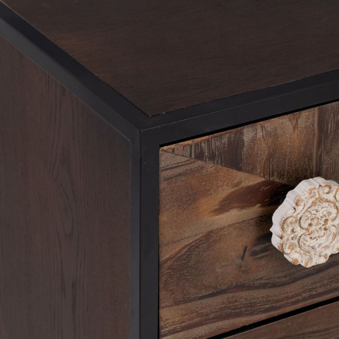 Cajonera BROWNIE Marrón oscuro Madera de abeto 80 x 35 x 80 cm Madera MDF 6