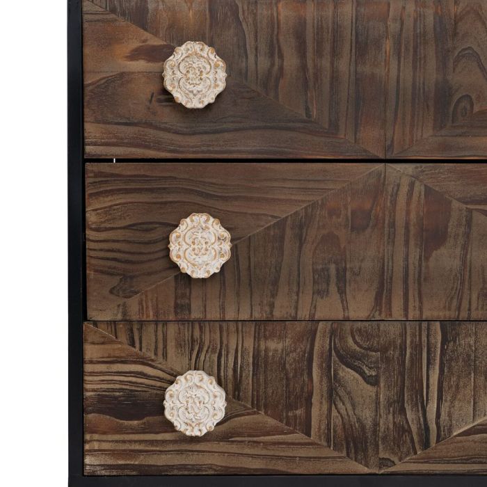 Cajonera BROWNIE Marrón oscuro Madera de abeto 80 x 35 x 80 cm Madera MDF 5