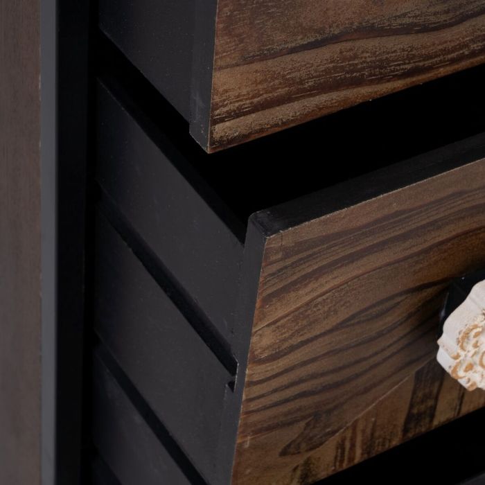 Cajonera BROWNIE Marrón oscuro Madera de abeto 80 x 35 x 80 cm Madera MDF 3