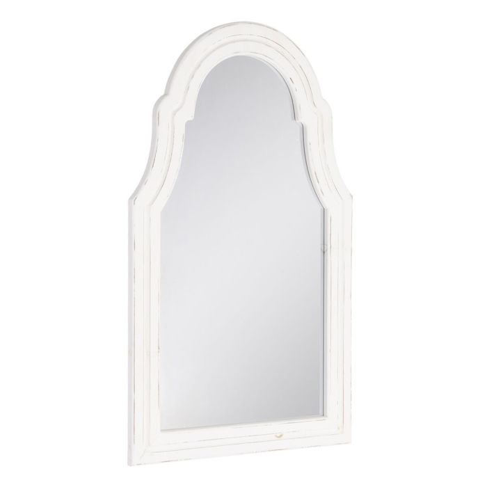 Espejo de pared 63 x 3 x 110 cm Blanco Madera de abeto 5