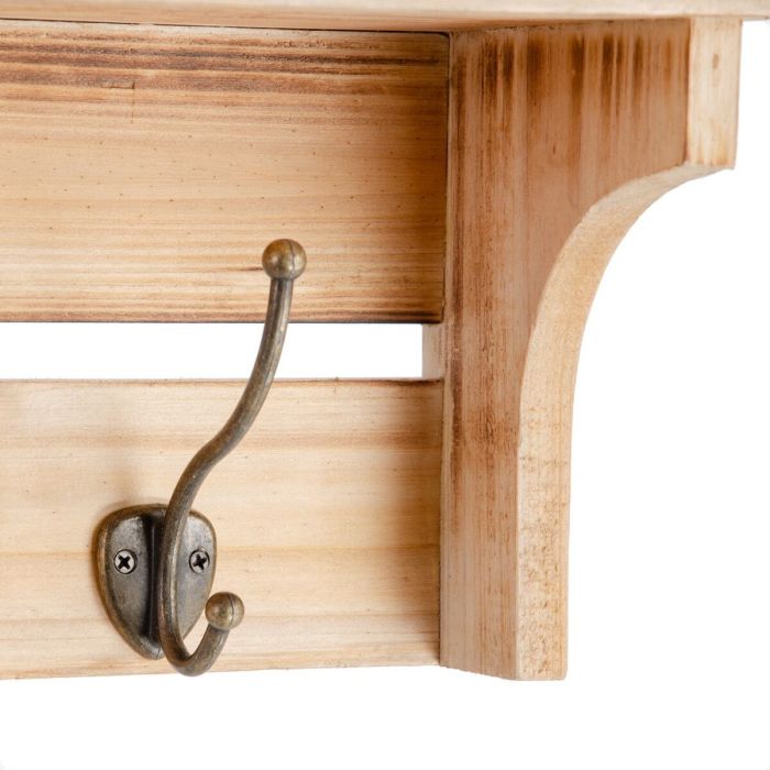 Perchero de Pared 62 x 15 x 21 cm Madera de abeto 3 Perchero de Pared 62 x 15 x 21 cm Madera de abeto 3