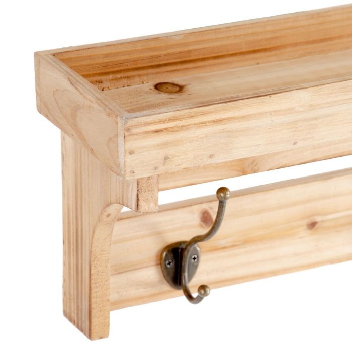 Perchero de Pared 62 x 15 x 21 cm Madera de abeto 2 Perchero de Pared 62 x 15 x 21 cm Madera de abeto 2