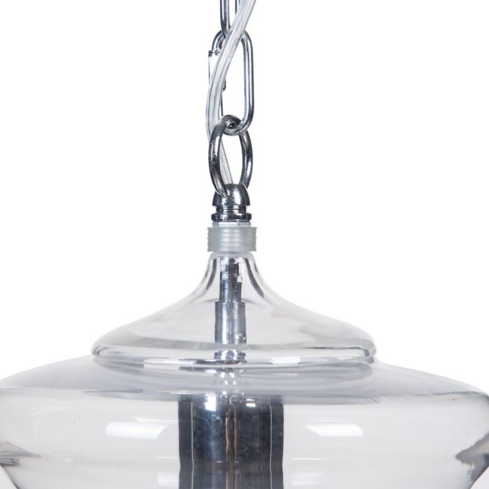 Lámpara de Techo Plateado Metal Cristal 40 W 220-240 V 28 x 28 x 36 cm Moderno 5