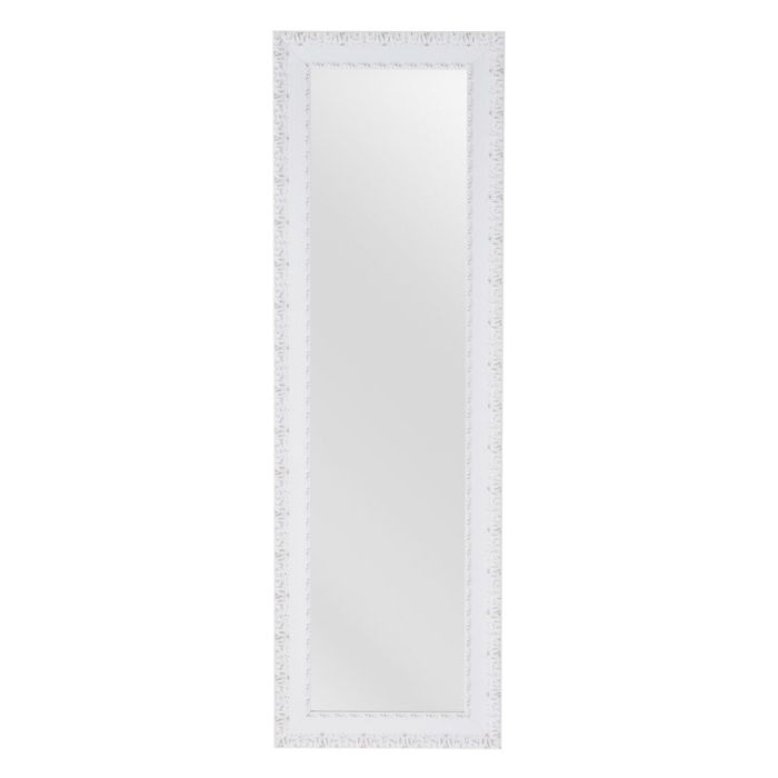 Espejo de pared 42 x 2 x 132 cm Madera Blanco Espejo de pared 42 x 2 x 132 cm Madera Blanco
