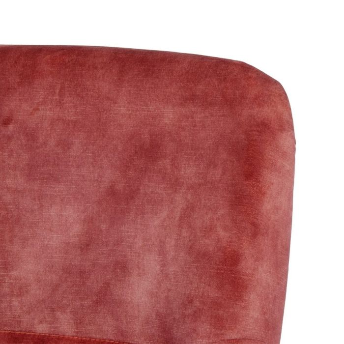 Sillón 77 x 64 x 88 cm Tejido Sintético Madera Rojo Oscuro 6