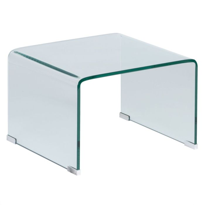 Mesa auxiliar 50 x 45 x 33 cm Transparente (2 Unidades) Mesa auxiliar 50 x 45 x 33 cm Transparente (2 Unidades)
