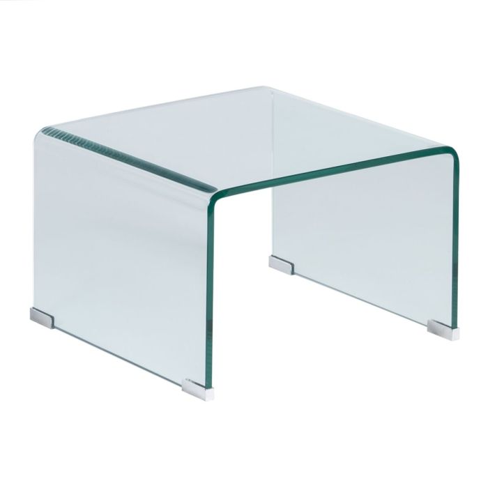 Mesa auxiliar 50 x 45 x 33 cm Transparente (2 Unidades) 6 Mesa auxiliar 50 x 45 x 33 cm Transparente (2 Unidades) 6