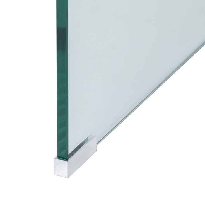 Mesa auxiliar 50 x 45 x 33 cm Transparente (2 Unidades) 2 Mesa auxiliar 50 x 45 x 33 cm Transparente (2 Unidades) 2