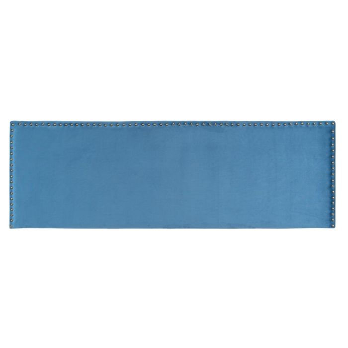 Cabecero de Cama 180 x 6 x 60 cm Tejido Sintético Azul