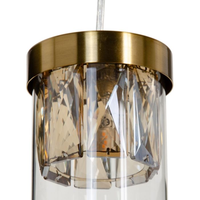 Lámpara de Techo Cristal Dorado Metal 31 x 31 x 45 cm 4